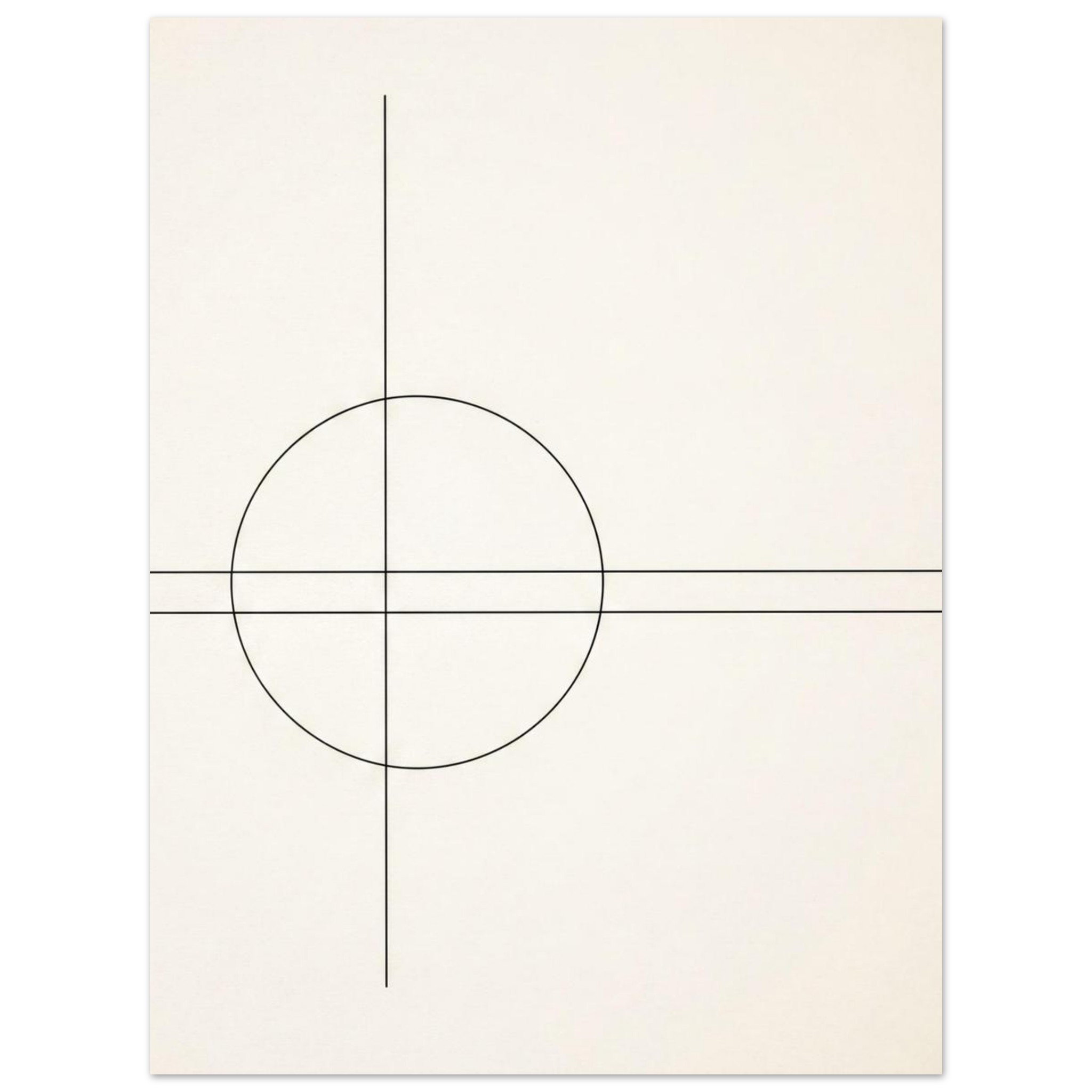 Lamina decorativa minimalista - Minimalista Circulo y Lineas