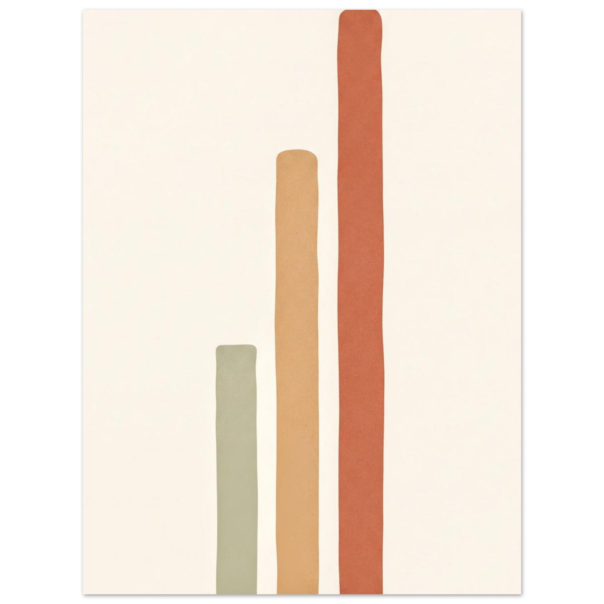 Lamina decorativa minimalista - Minimalista Tres Lineas Verticales
